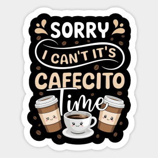 Cafecito & Concha Lovers Spanish Coffee Sticker